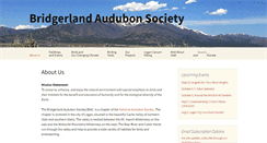 Desktop Screenshot of bridgerlandaudubon.org