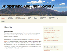 Tablet Screenshot of bridgerlandaudubon.org